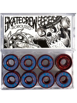 ROULEMENTS Skatecrew Robolized swiss precision red
