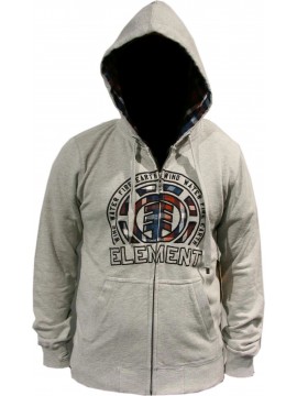 SWEATS hoodzip Element high bush grey heather