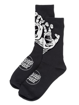 DIVERS Chaussettes Santa Cruz Screaming hand monog black