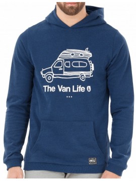 Sweats hood Picture Travel dark blue