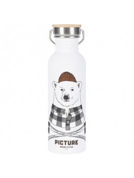 DIVERS Picture Thermos Hampton bottle white bear 750mL