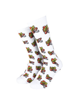 DIVERS Chaussettes Santa Cruz Toadstool dot white