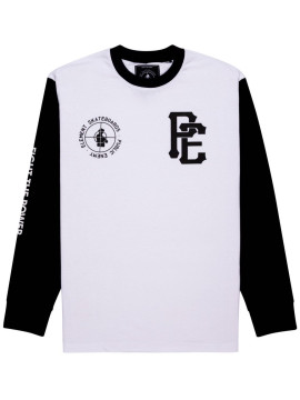 tshirts Element Public LS Enemy Target Ringer white black