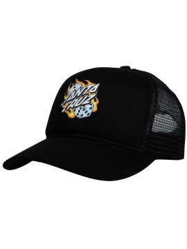CASQUETTES Santa Cruz snap trucker Dice dot black