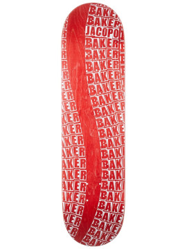 DECKS Baker Wavy JC red (grip compris)