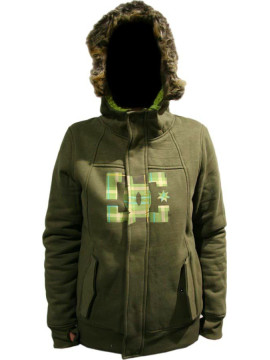 SWEATS hoodzip women DC trillion grunge plaid