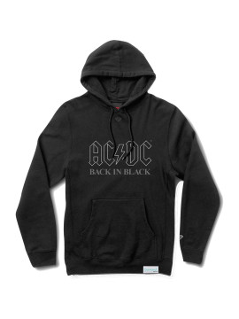 Sweats hood Diamond back in black