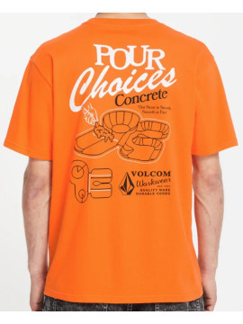 Tshirts Volcom Pour choices neon orange
