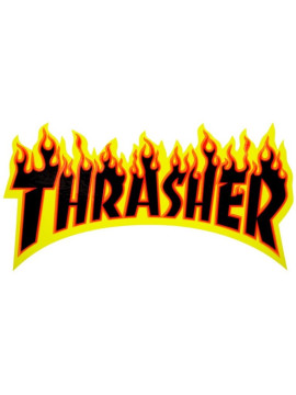 DIVERS stickers Thrasher flame black 26cm