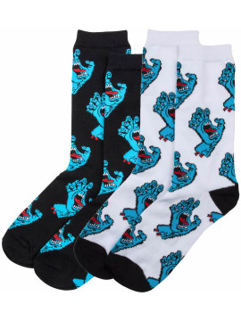 DIVERS Chaussettes Santa Cruz Multi hand (2 paires)