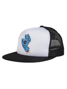 CASQUETTES Santa Cruz snap trucker Classic hand white black