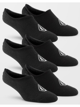 DIVERS Chaussettes Volcom No show black x3