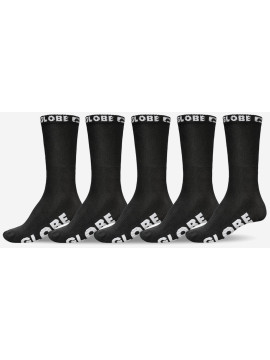 DIVERS Chaussettes Globe black out (pack de 5)