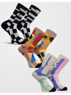 DIVERS Chaussettes Volcom Print mixer multi x3