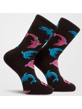 DIVERS Chaussettes Volcom Ozzy1 raisin