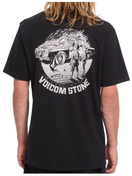 Tshirts Volcom Firecar black