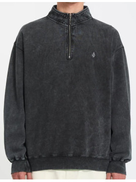 SWEATS crewzip Volcom Quarter zip light acid black