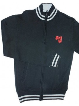 PULLS   Split zip black grey
