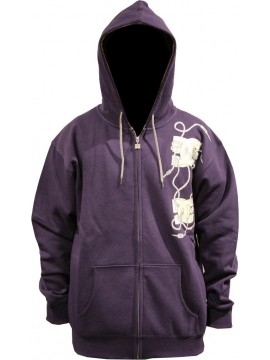 SWEATS  hoodzip Dc rome purple