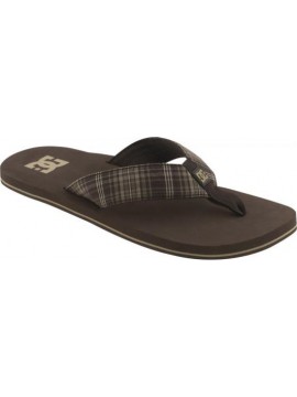 SHOES  tongs DC Habit brown plaid