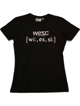 TSHIRTS women wesc fonetic black