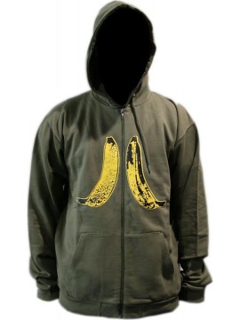 SWEATS  hoodzip Wesc banana icon ivy green
