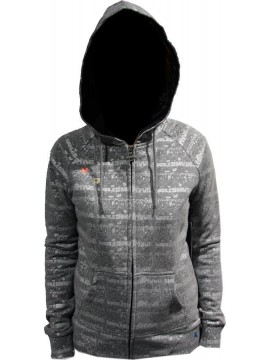 Sweats hoodzip women Volcom monstripe grey