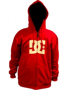 SWEATS hoodzip Dc star deep red