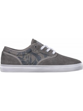 SHOES GLOBE Motley charcoal chambray palms