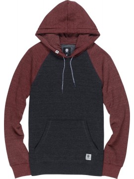 SWEATS hood Element Meridian block flint black oxblood